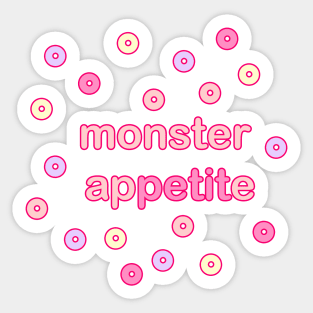 Monster appetite baby gift or very hungry adult Sticker